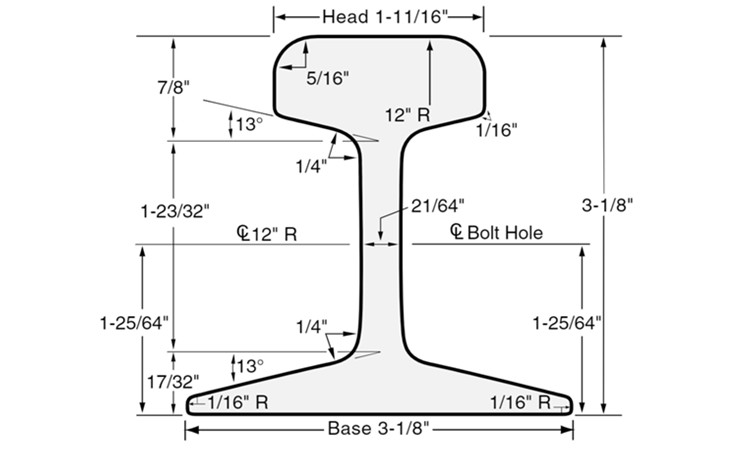 ASCE 30 Crane Rail-Crane Rails-Maanshan Kingrail Technology Co.,ltd